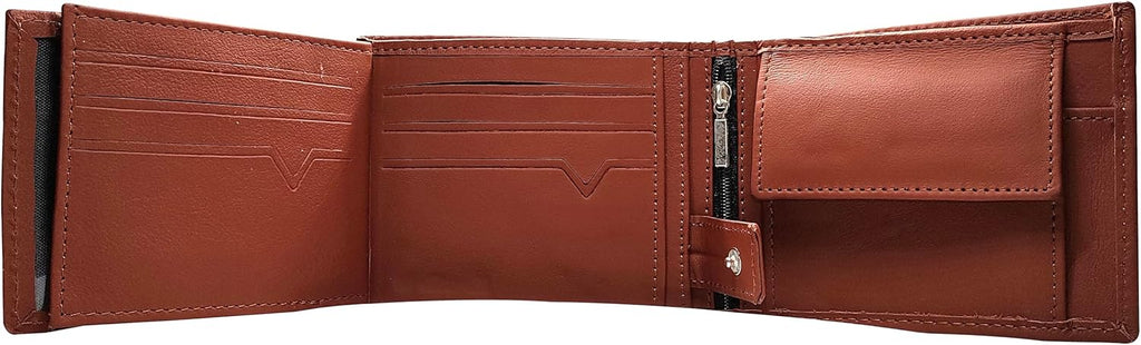 Leather Bifold Wallet for Men